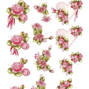 3D Push Out - Precious Marieke - Blossom Blush - Magenta SB10968