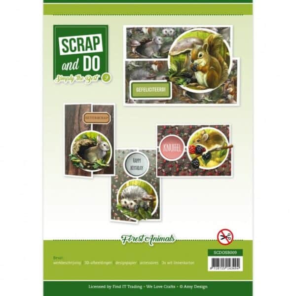 Scrap and Do Simply the Best - Amy Design - Forest Animals SCDOSB009