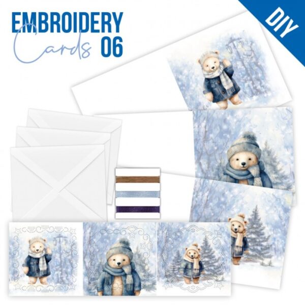 Stitch and Do Cards 6 - Berries Beauties - Winter Bears STDOPP006