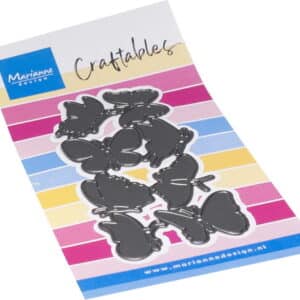 Craftables stencil Punch die XL Butterflies  CR1678