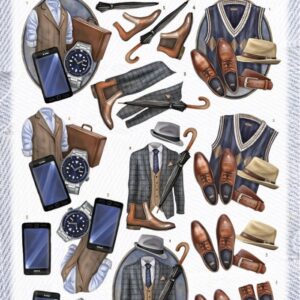 3D Cutting Sheets - Amy Design - We Are Men - ClothesCD12256