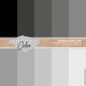 Card Deco Color Paperpack - Solid - Gray - A4 CDCPPA411005