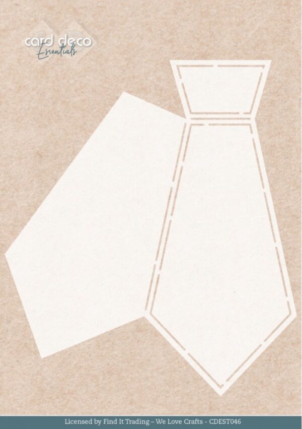 Stencil - Card Deco Essentials - We Are Men - Tie - A5 CDEST046