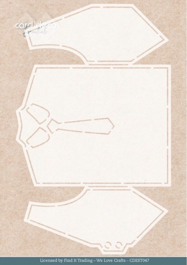 Stencil - Card Deco Essentials - We Are Men - Suit - A5 CDEST047