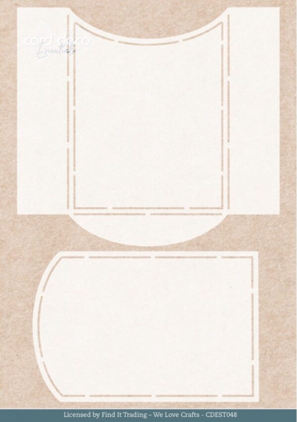Stencil - Card Deco Essentials - Mystic Winter Pocket - A5 : CDEST048