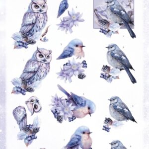 3D Push Out - Berries Beauties - Mystic Winter - Mystic Birds SB10978