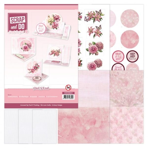 Scrap and Do Simply the Best - Amy Design - Pink Florals SCDOSB012