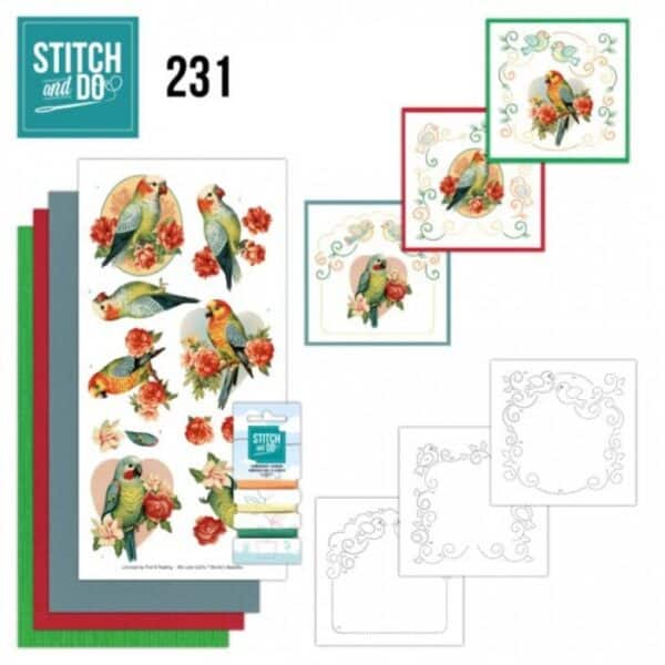 Stitch and Do 231 - Romantic Parakeet STDO231