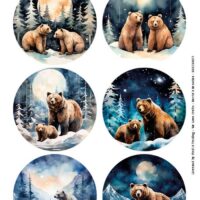 Scenery Push out - Berries Beauties - Bear- Round BBSC10077 - Afbeelding 2