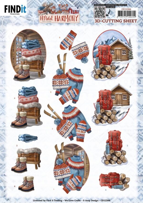 3D Cutting Sheets - Amy Design - Hygge Harmony - Mountain Hut CD12266