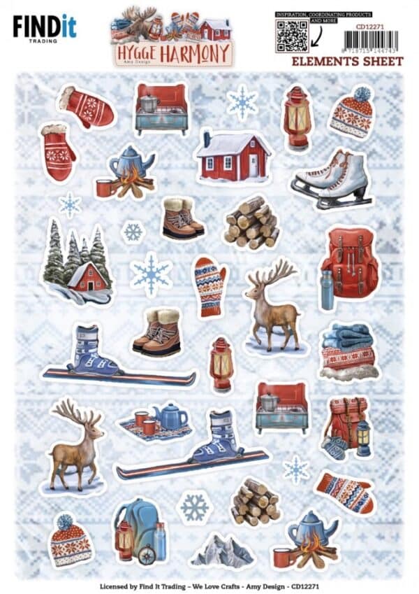 Cutting Sheets - Amy Design - Hygge Harmony - Small Elements CD12271
