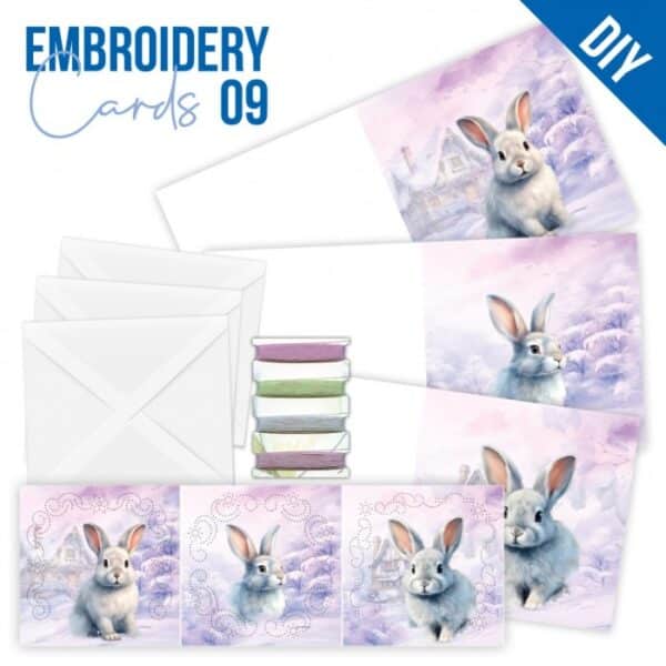 Stitch and Do Cards 9 - Berries Beauties - Rabbits STDOPP009