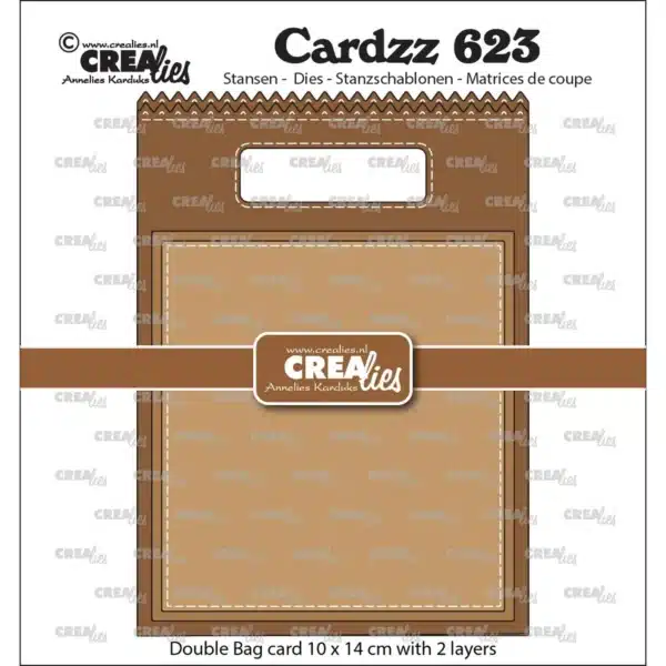Crealies • Cardzz Double Card Tasje CLCZ623
