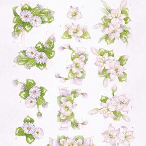 3D Cutting Sheet - Precious Marieke - Purple Blossom - Amethyst CD12278