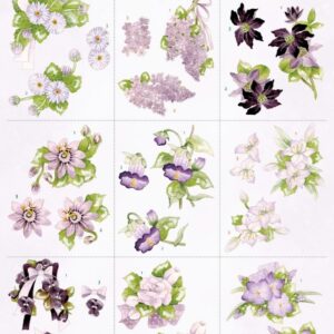 Cutting Sheet - Precious Marieke - Purple Blossom - Mini CD12282