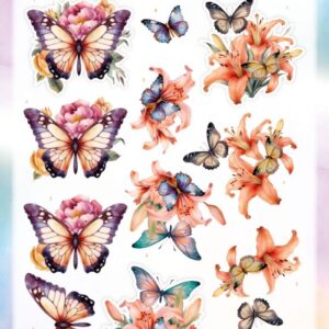 3D Cutting Sheet - Berries Beauties - Flutter Flair - Orange Flutters CD12300