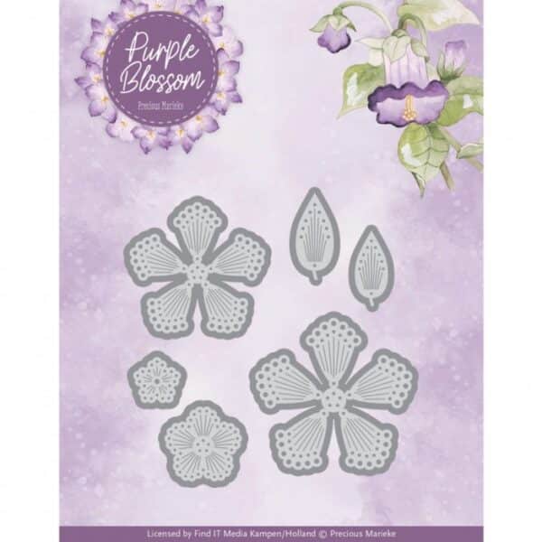 Dies - Precious Marieke - Purple Blossom - Blossom Fantasy Flowers PM10277