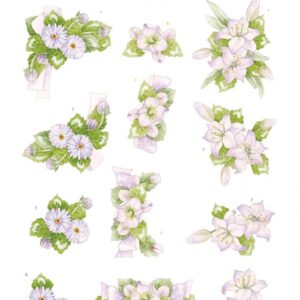 3D Push out Sheet - Precious Marieke - Purple Blossom - Amethyst SB10985