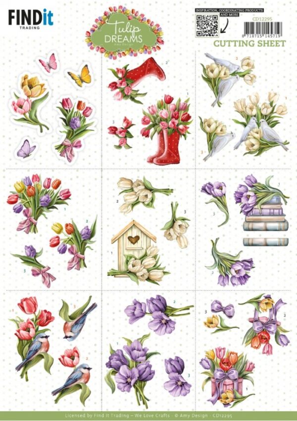 3D Cutting Sheet - Amy Design - Tulip Dreams - Mini CD12295