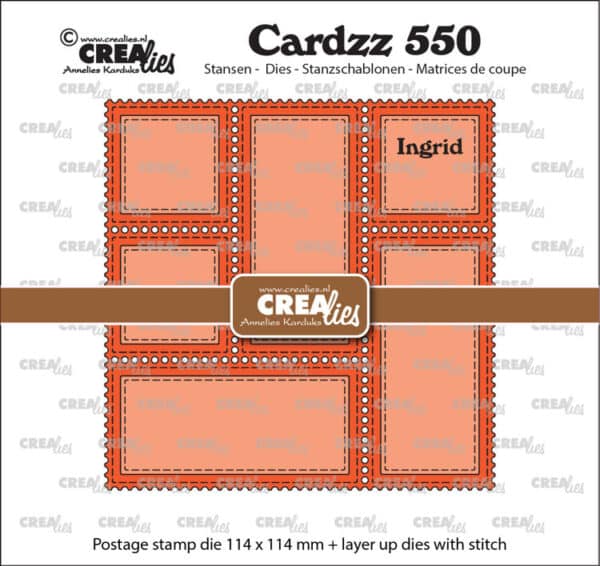 Cardzz stansen no. 550, Postzegelframe Ingrid CLCZ550