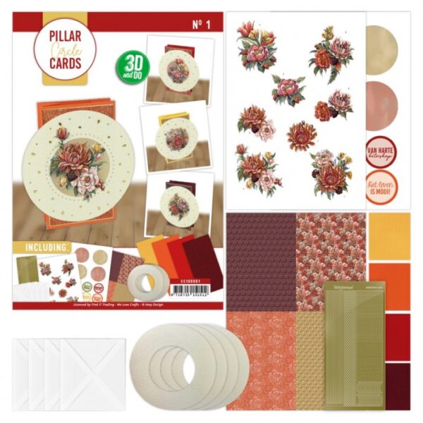 Pillar Circle Cards creme 1 - Botanical Garden CC10001