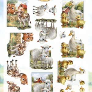3D Cutting Sheet - Yvonne Creations - Farm Friends - Mother and ChildCD12329