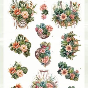 3D Cutting Sheet - Berries Beauties - Plant Paradise - Hanging Baskets CD12337