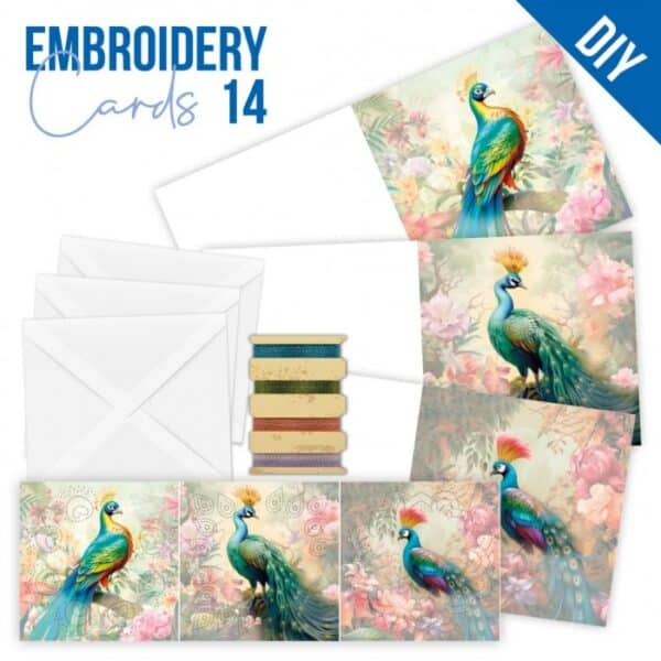 Stitch and Do Cards 14 - Berries Beauties - Peacock STDOPP014