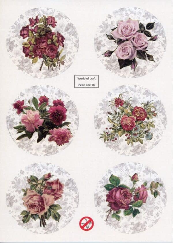 Scenery Parelmoer - WOC - nr18 - Flowers - Round WOCPL018
