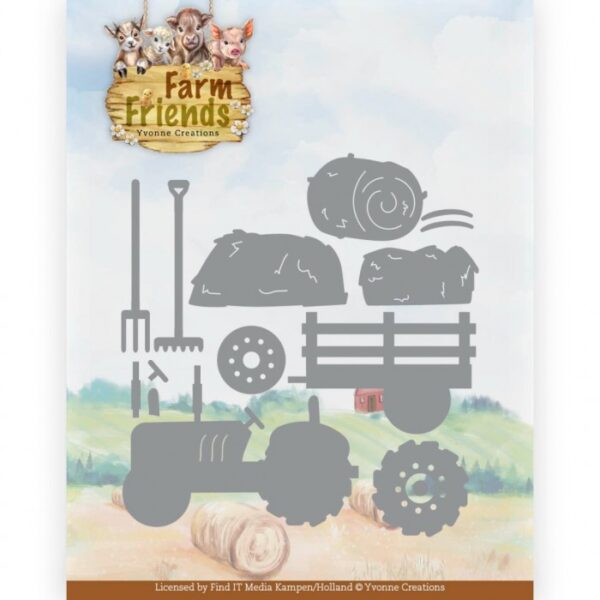 Dies - Yvonne Creations - Farm Friends - Tractor YCD10365
