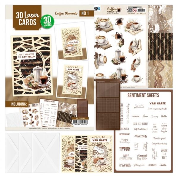3D and Do - Laser Cards - Coffee Moments 3DLC10001