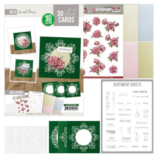 3D Velvet Cards 4K - Graceful Flowers 3DVC4K10006