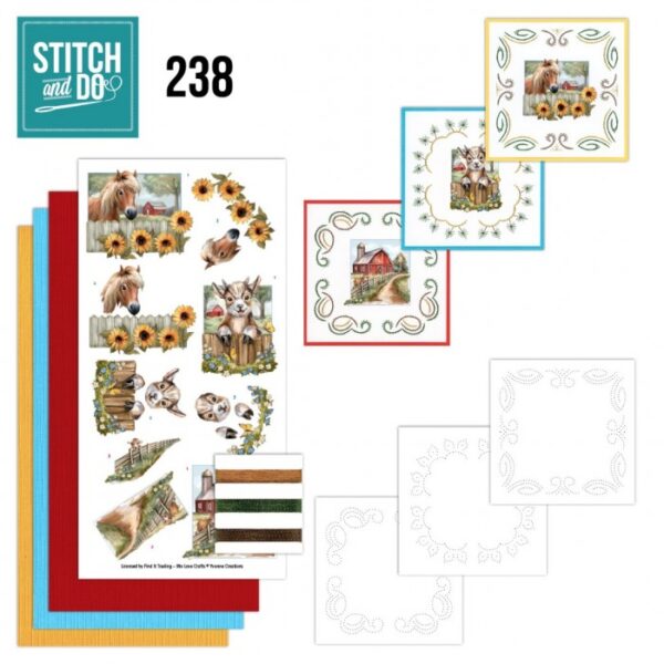 Stitch and Do 238 - Yvonne Creations - Farm Friends STDO238