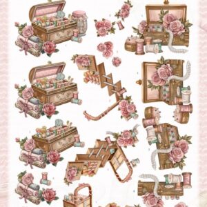 3D Cutting Sheet - Amy Design - Sewing Serenity - Sewing Box CD12310