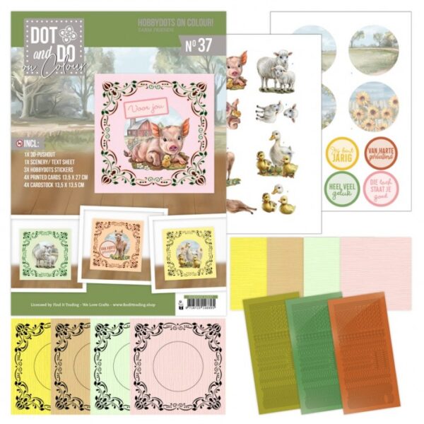 Hobbydots on Colour 37 - Farm Friends DODOOC10037