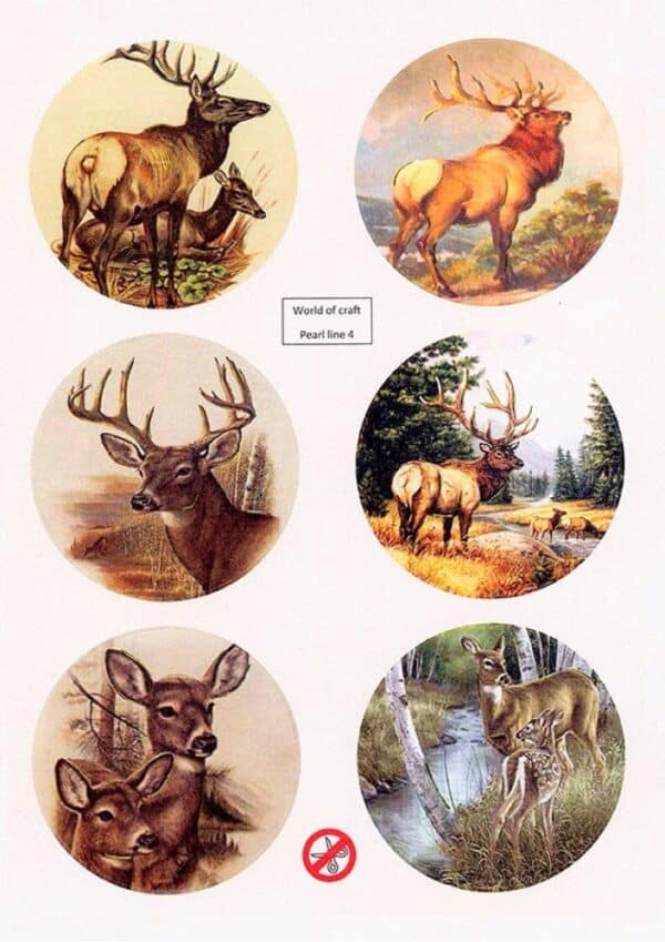 Scenery Parelmoer - WOC - nr04 - Deer - Round WOCPL004