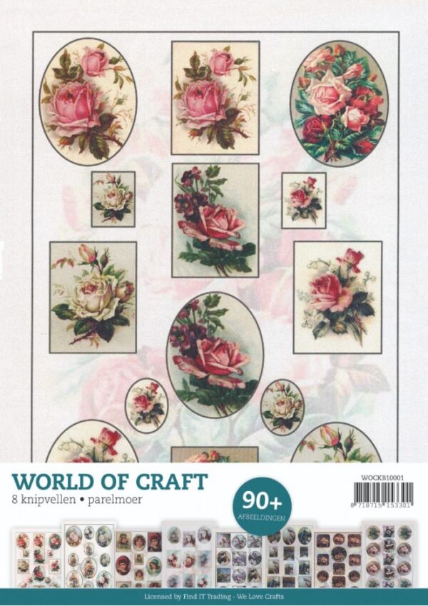 Die-cut sheets book Pearlescent - WOC - Flowers and Animals 1WOCKB10001