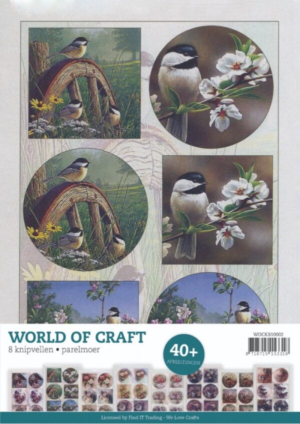 Die-cut sheets book Pearlescent - Flowers and Animals 2 WOCKB10002