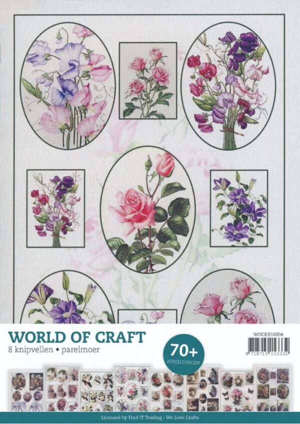 Die-cut sheets book Pearlescent - WOC - Flowers and Animals 3 WOCKB10004