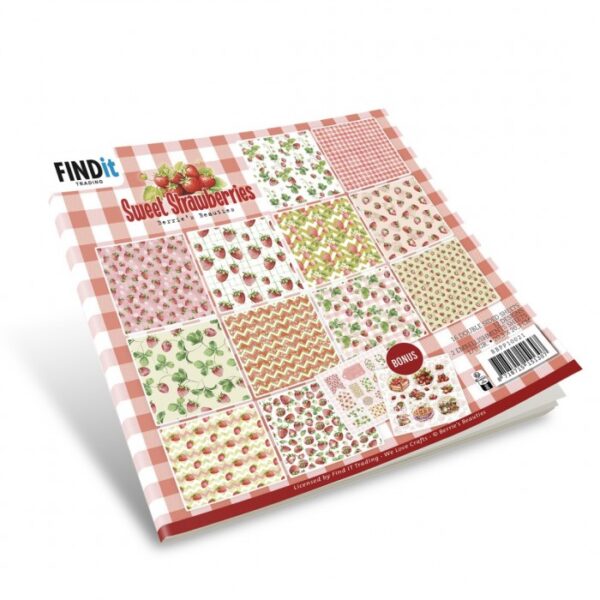 Paperpack - Berries Beauties - Sweet Strawberries 20 x 20 cm BBPP10021