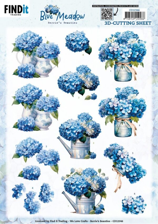 Berries Beauties - Blue Meadow - Vase CD12346
