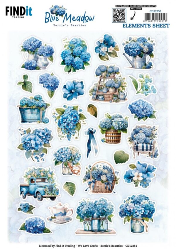 - Berries Beauties - Blue Meadow - Small Elements CD12351