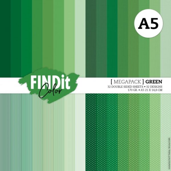 Findit Color - Megapack - Christmas Green - A5 FITCPPA5002