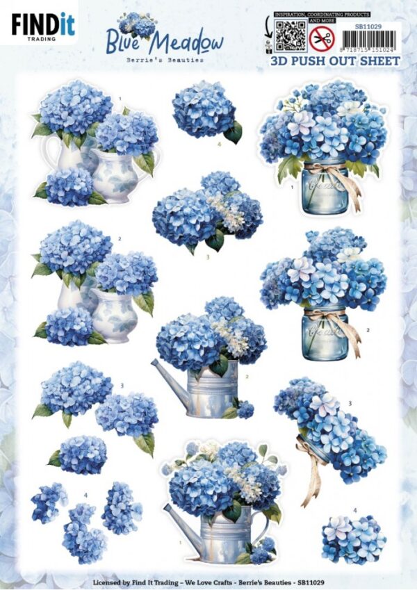 Stansvel - Berries Beauties - Blue Meadow - Vase SB11029