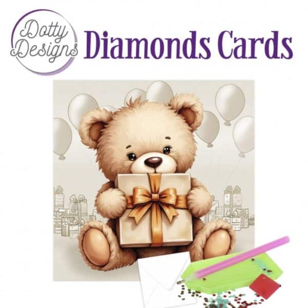 Dotty Designs Diamond Cards - Teddy 1DDDC1187