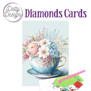 Doty Designs Diamond Cards - Cup of Blooms 2 DDDC1192