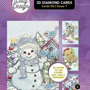 Dotty Designs Diamond 3D Cards Kit 04 Snow DDDCK004