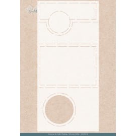 Stencil - Card Deco Essentials - Pastel Purple Christmas - Pastel Purple Card - A4CDEST078