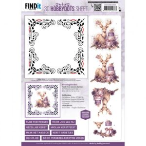 3D Hobbydots Sheet - Berries Beauties - Pastel Purple Christmas 1DODOHS10005