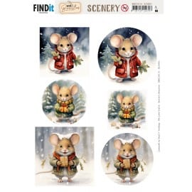 Scenery Push out - Berries Beauties - Gifted Little MiceBBSC10114 - HJ246